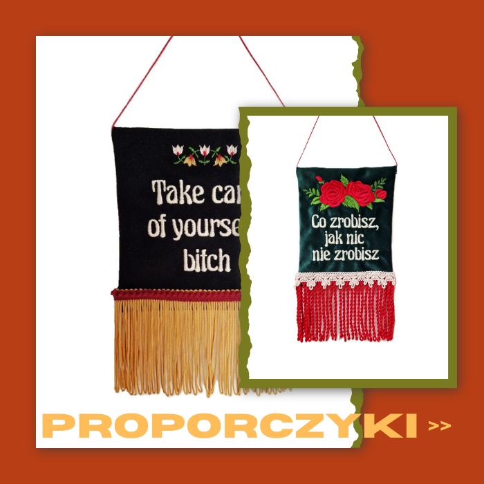 baner z ozdobnymi proporczykami